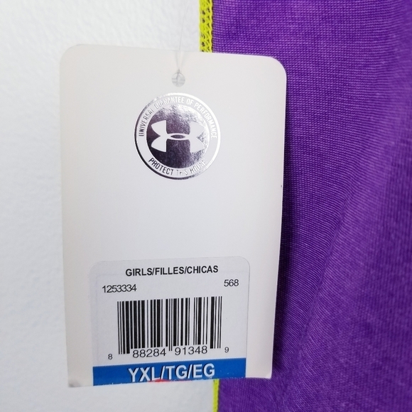 Under Armour Girl's Reversible Zip-Up Sleeveless Hoodie Jacket NWT - Picture 9 of 15